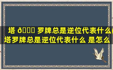塔 🐒 罗牌总是逆位代表什么(塔罗牌总是逆位代表什么 是怎么回事)